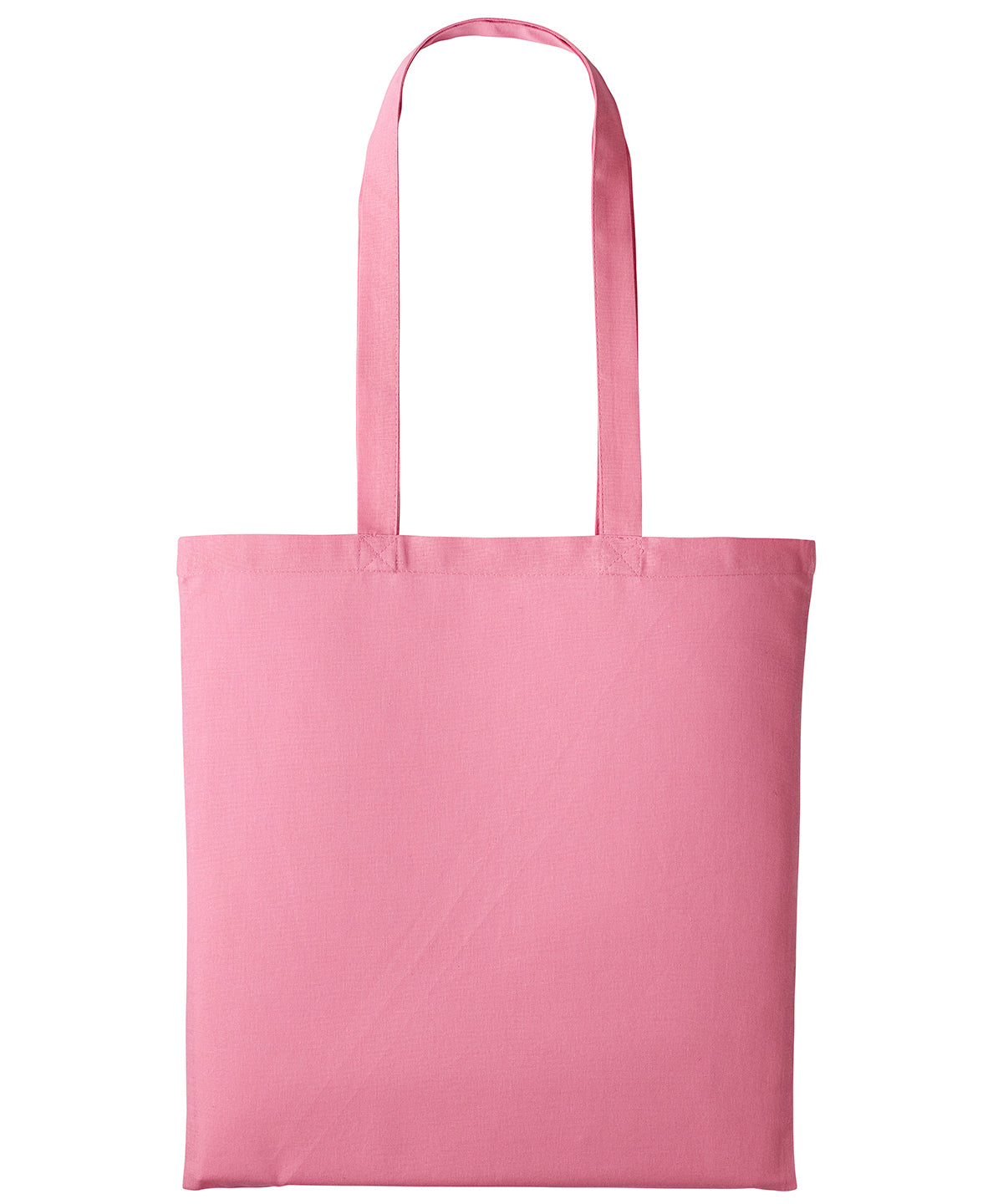 Cotton shopper long handle | pastel pink