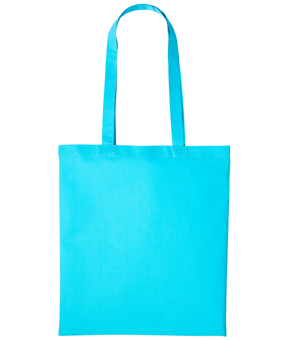 Cotton shopper long handle | turquoise