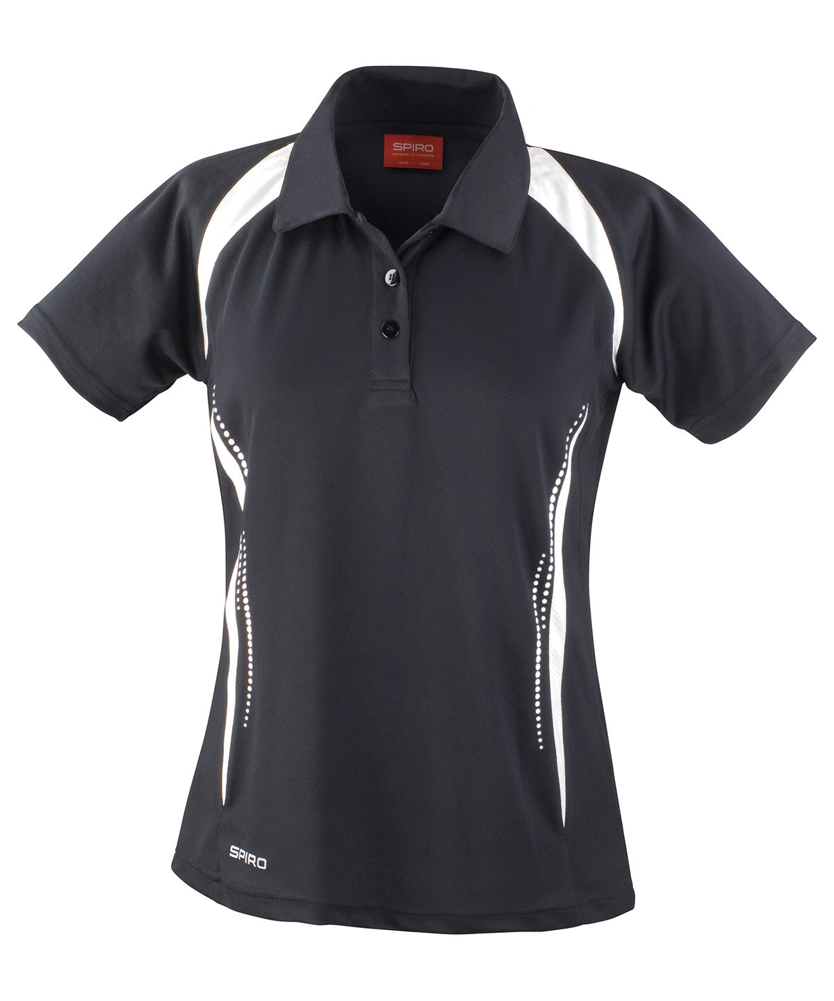 Womens Spiro team spirit polo | Black/White