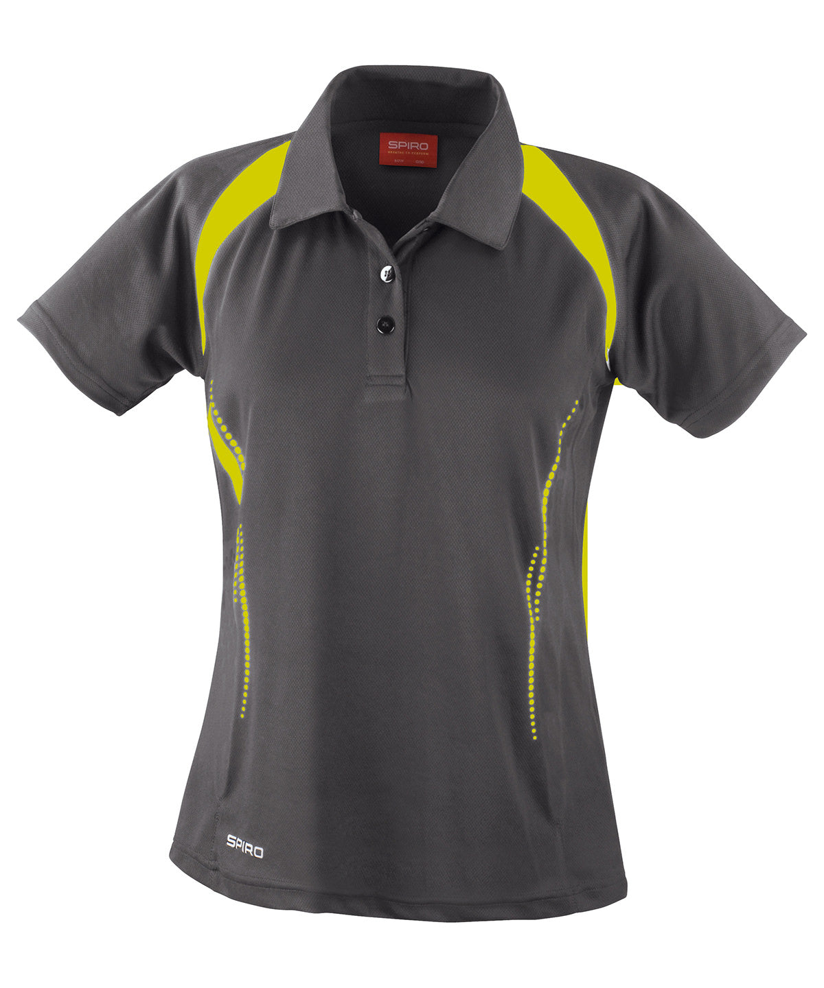 Womens Spiro team spirit polo | Grey/Lime