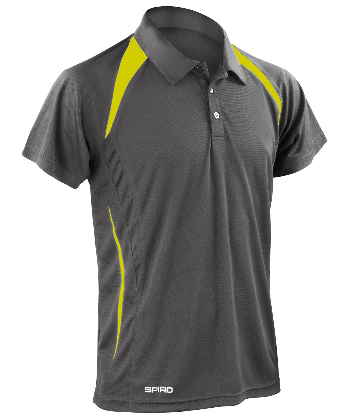 Spiro team spirit polo | grey/lime