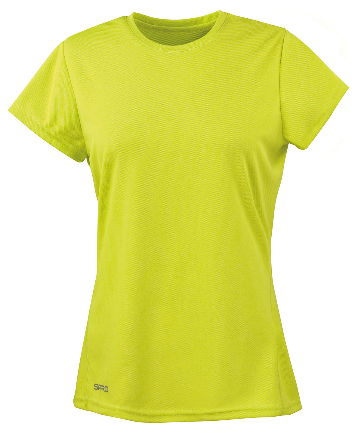 Womens Spiro quick-dry short sleeve t-shirt | Lime Green