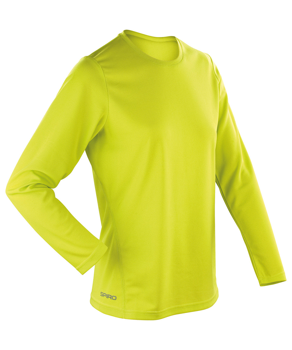 Womens Spiro quick-dry long sleeve t-shirt | lime green