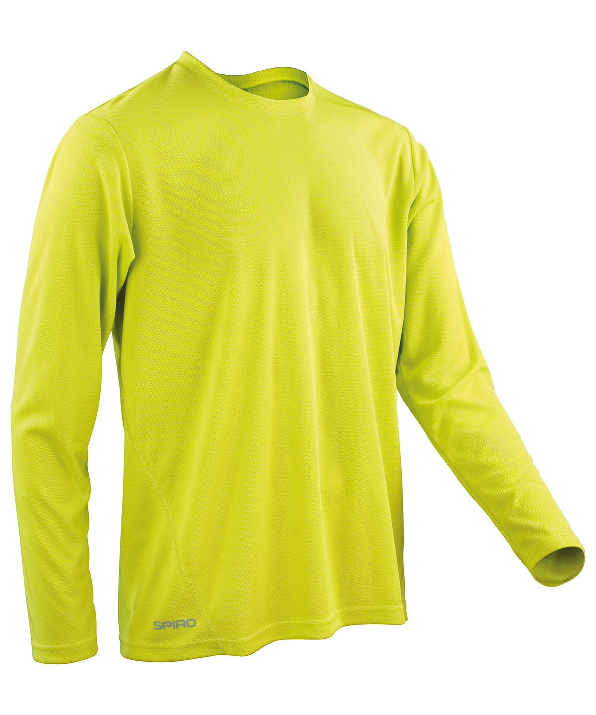 Spiro quick-dry long sleeve t-shirt | lime green
