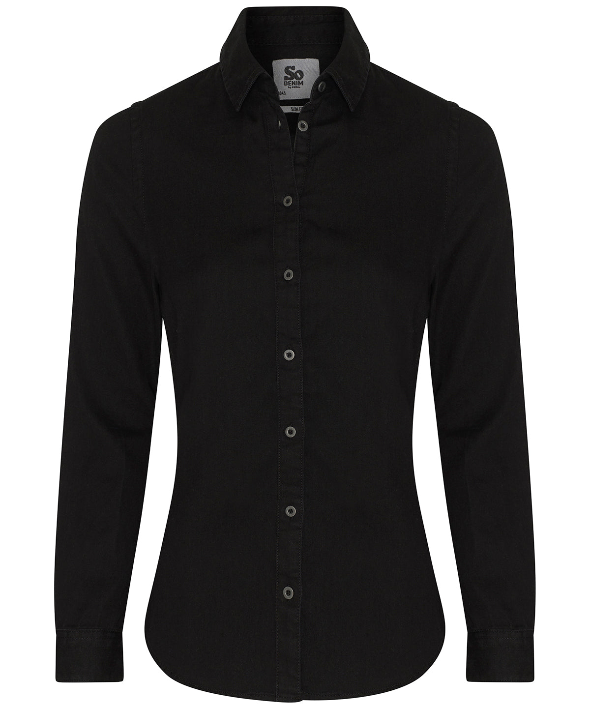 Womens Lucy denim shirt | Black