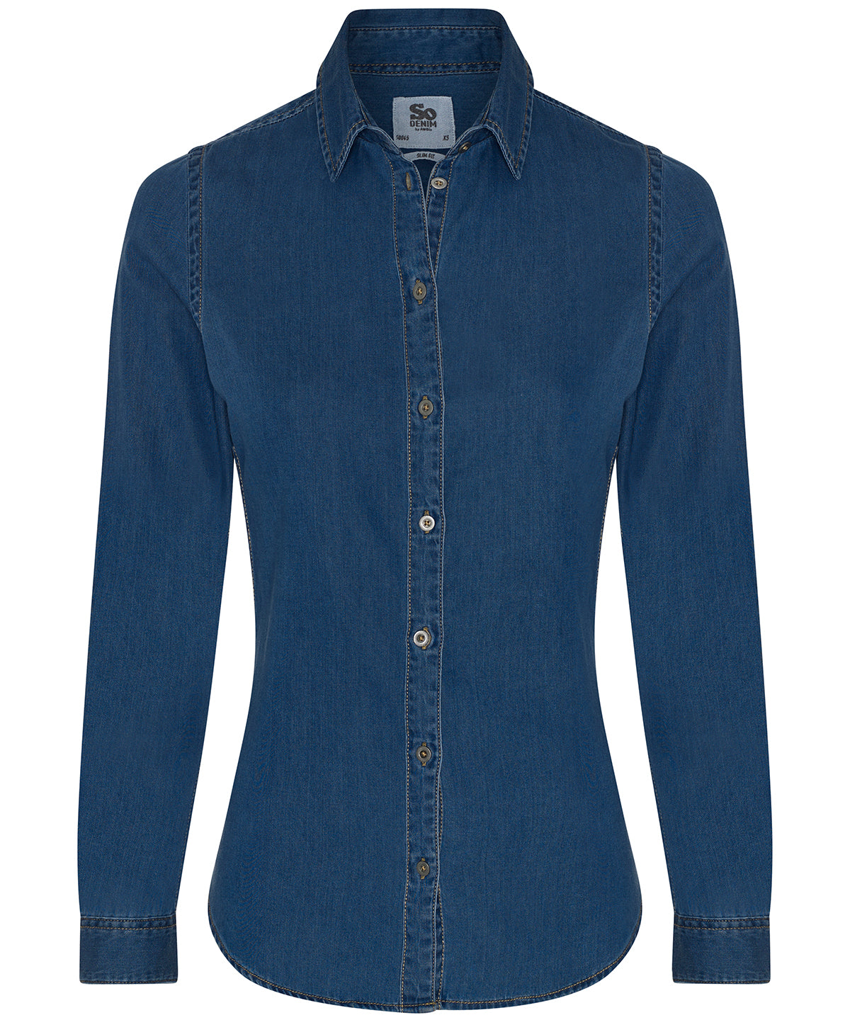 Womens Lucy denim shirt | dark blue