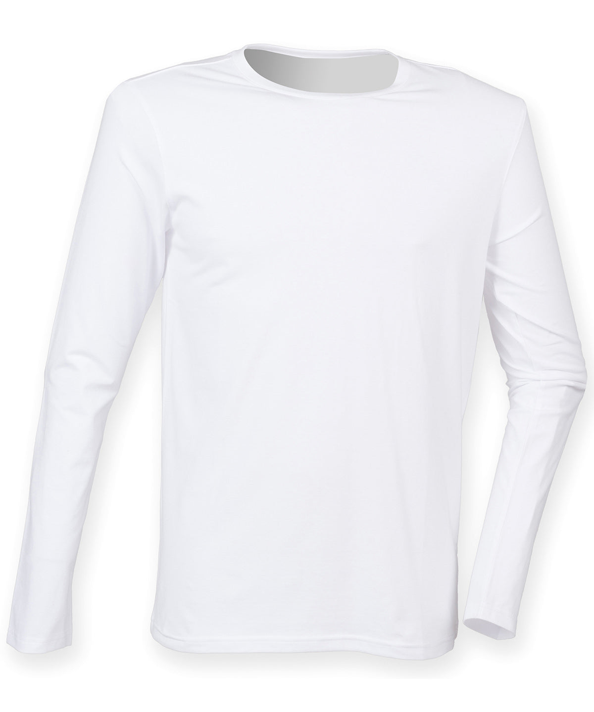 Feel good long sleeved stretch t-shirt | white