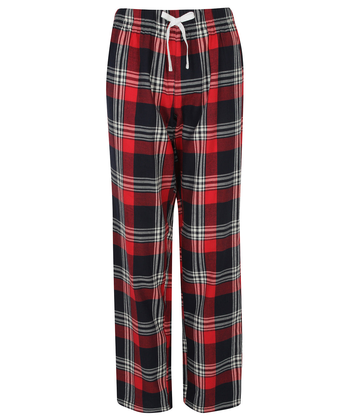 Womens tartan lounge pants | Red/Navy Check