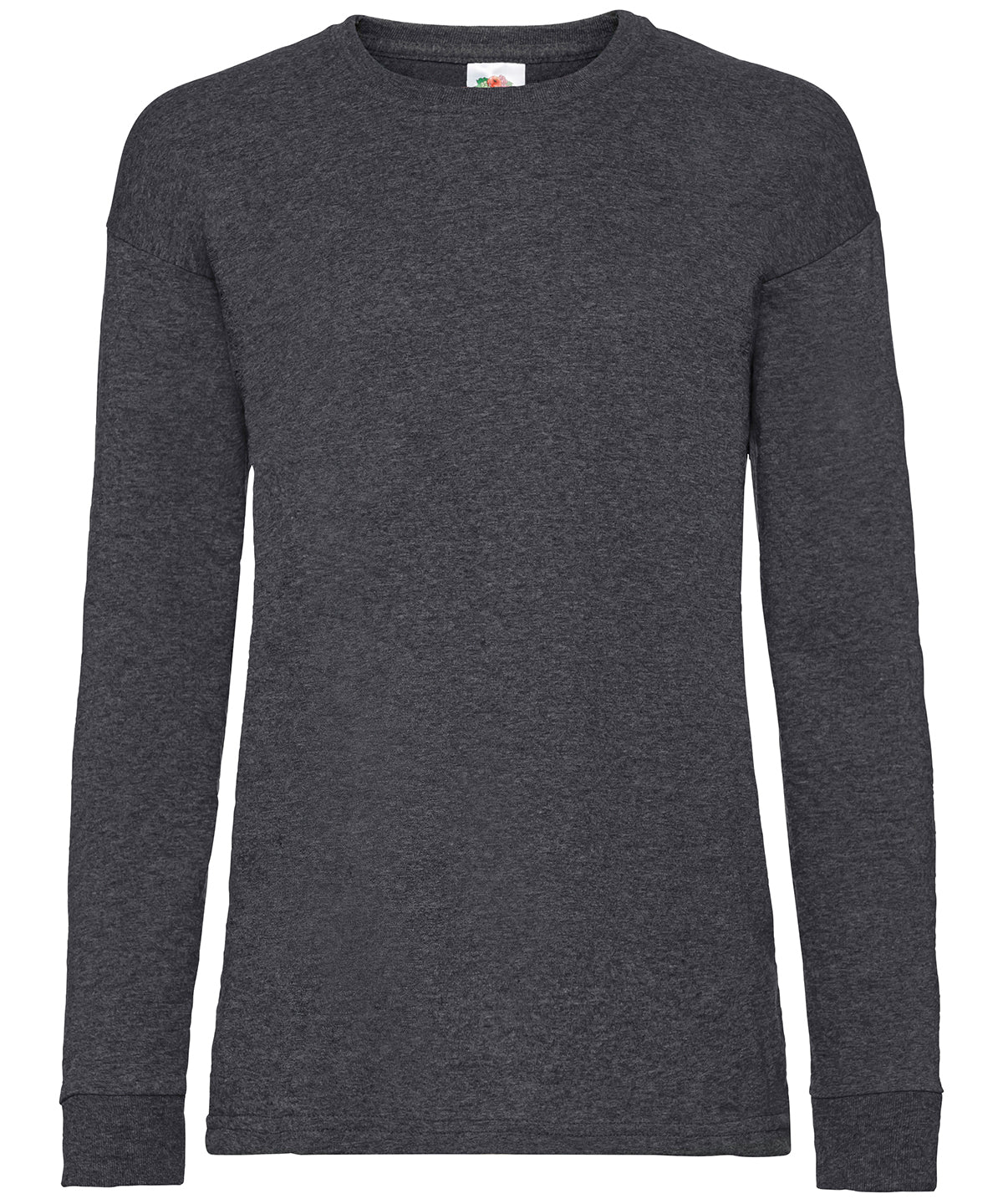 Kids long sleeve valueweight T | dark heather grey