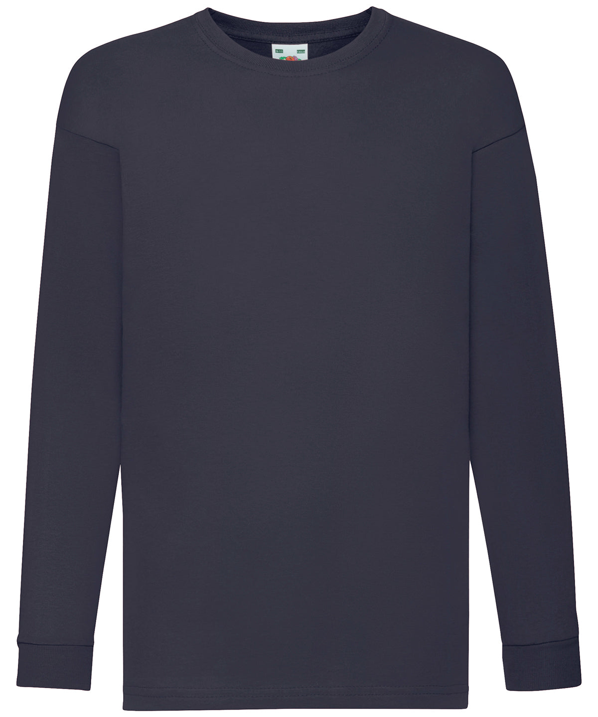 Kids long sleeve valueweight T | deep navy