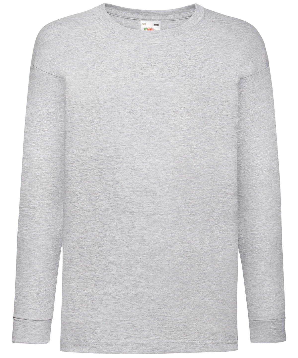 Kids long sleeve valueweight T | heather grey