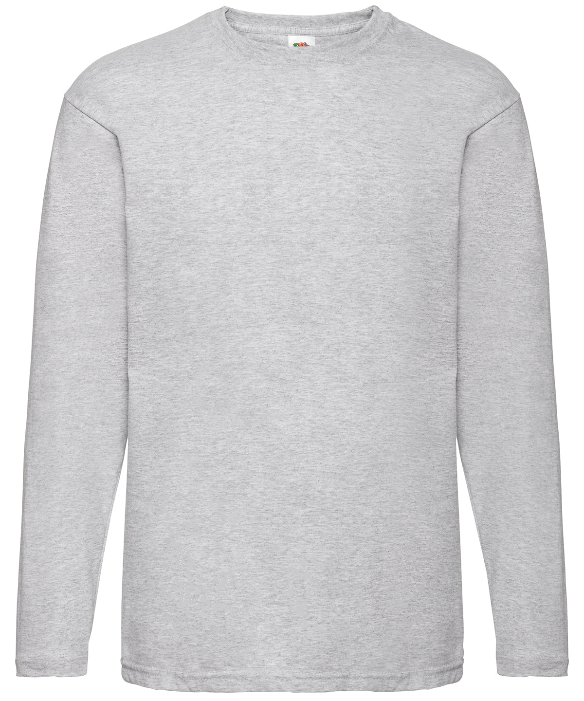 Valueweight long sleeve T | heather grey