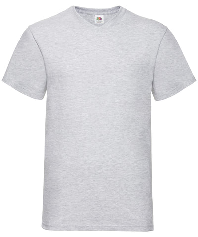 Valueweight v-neck T | heather grey