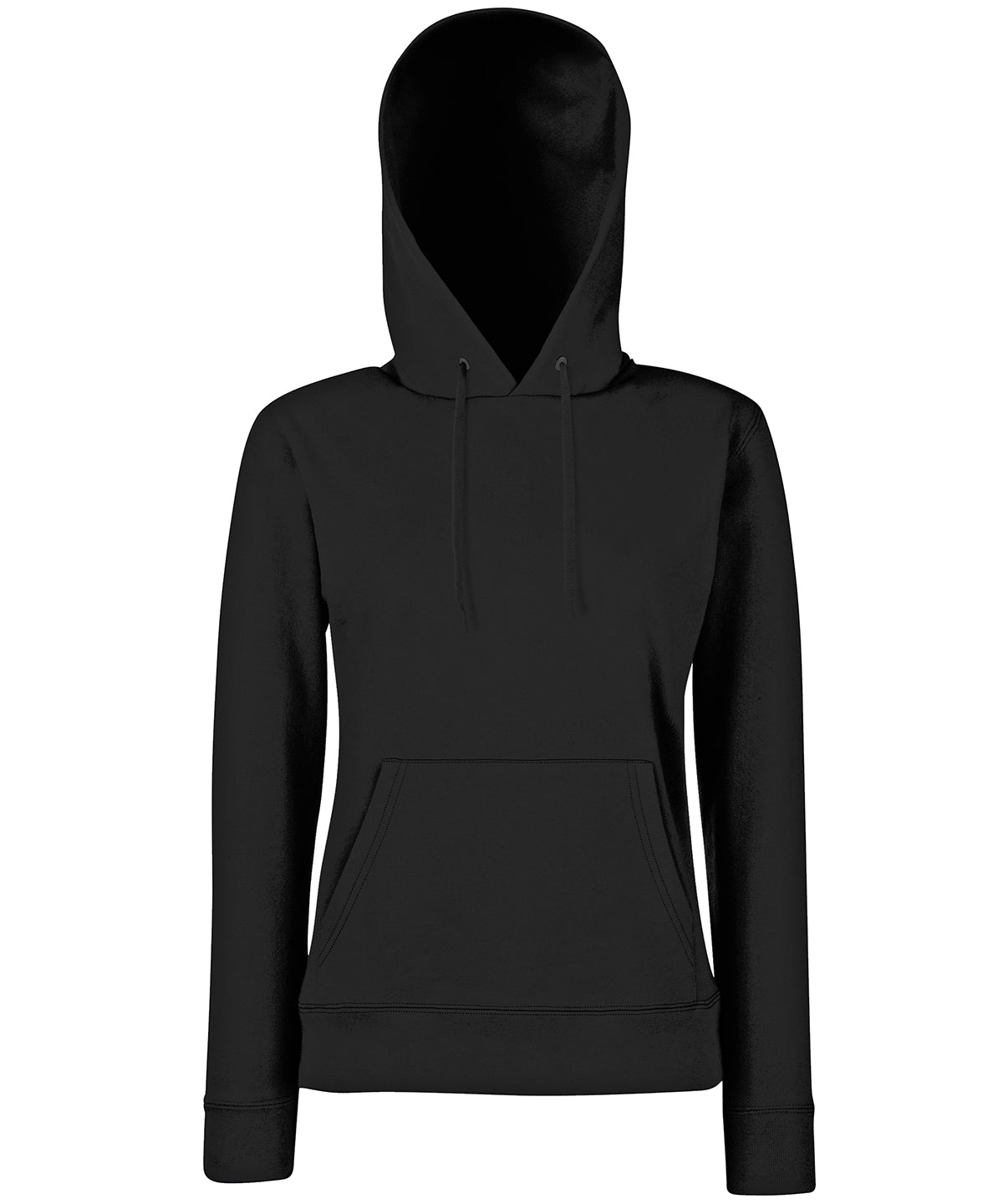 Womens Classic 80/20 hooded sweatshirt | black