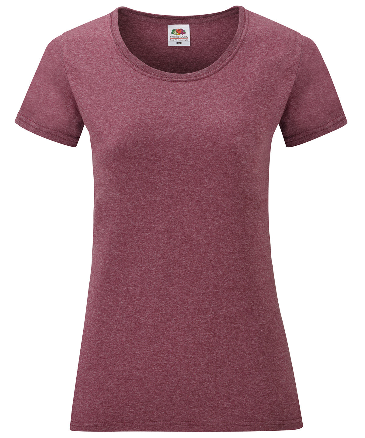Womens valueweight T | heather burgundy