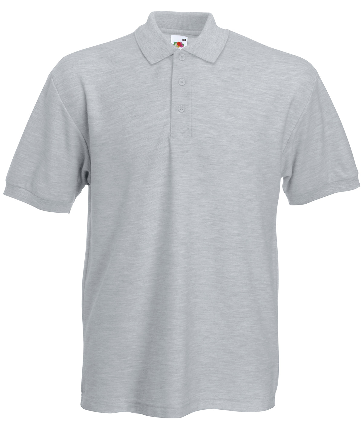 Heavyweight 65/35 polo | heather grey