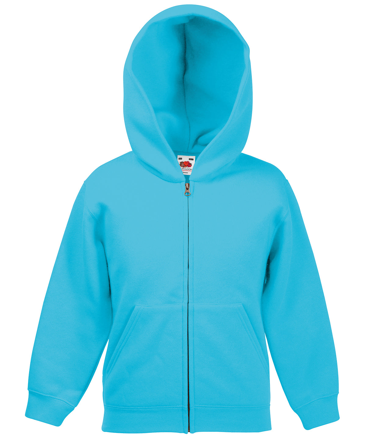 Kids classic hooded sweatshirt jacket | azure blue