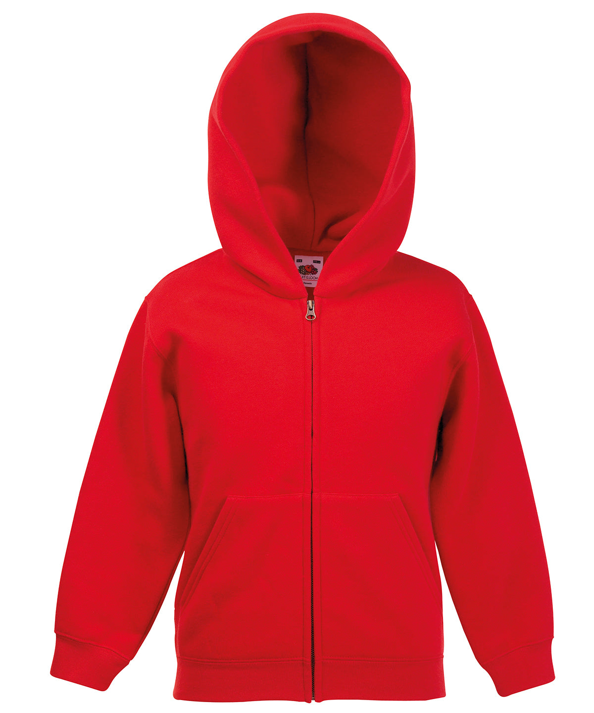 Kids classic hooded sweatshirt jacket | red