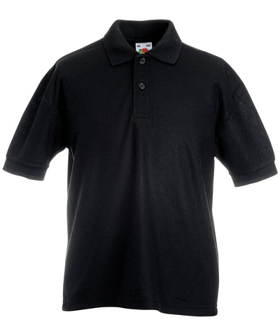 Kids 65/35 piqu polo | black