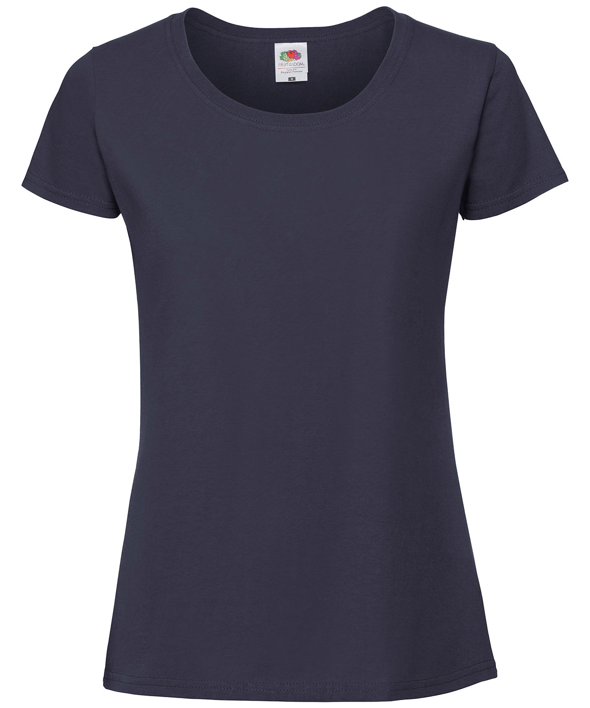 Womens Iconic 195 ringspun premium t-shirt | deep navy