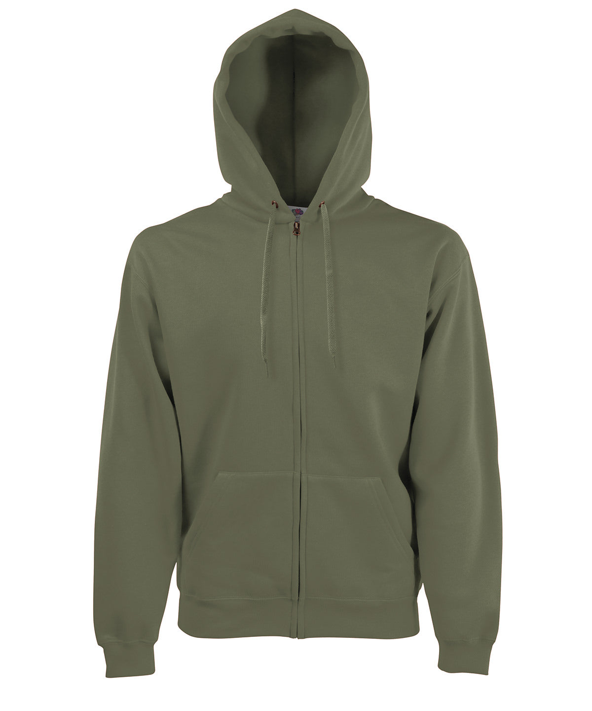 Premium 70/30 hooded sweatshirt jacket | classic olive