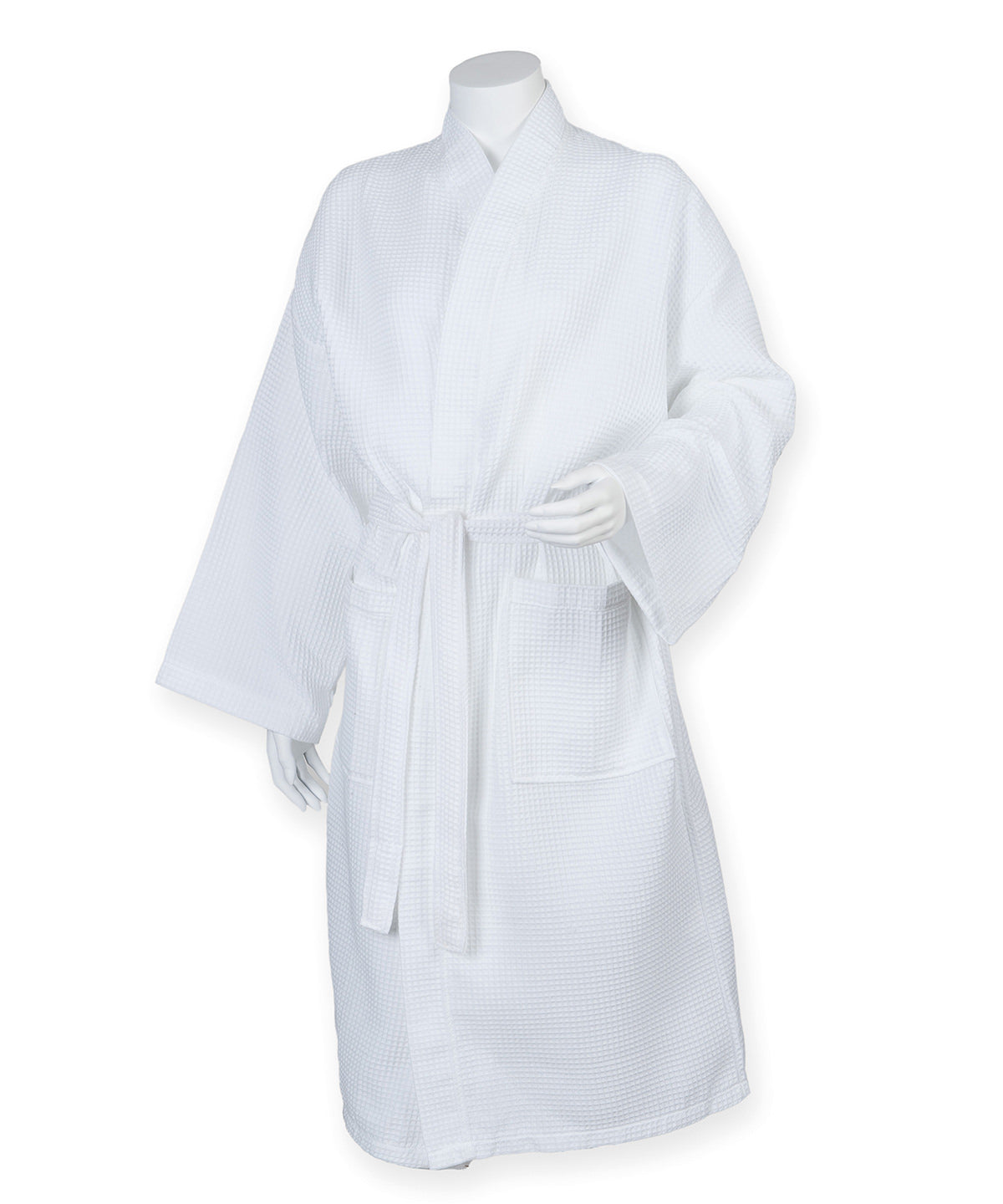 Waffle robe | White