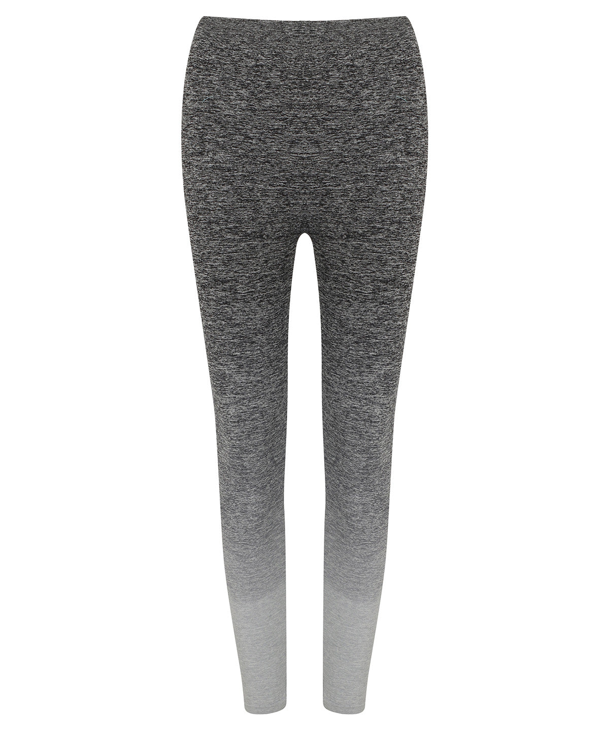 Womens seamless fade out leggings | dark grey/light grey marl