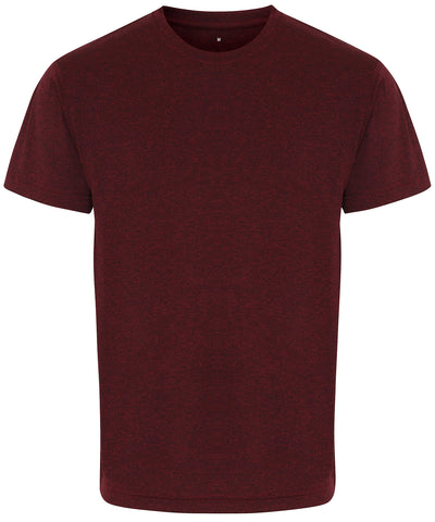 TriDri® performance t-shirt | burgundy/ black melange