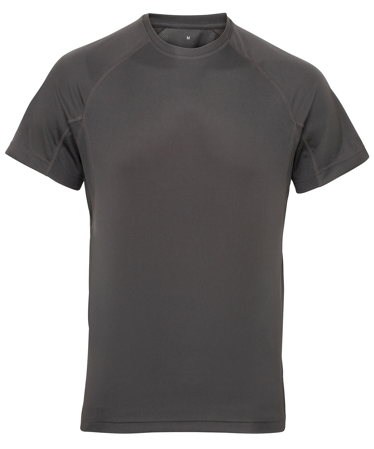 TriDri® panelled tech tee | charcoal