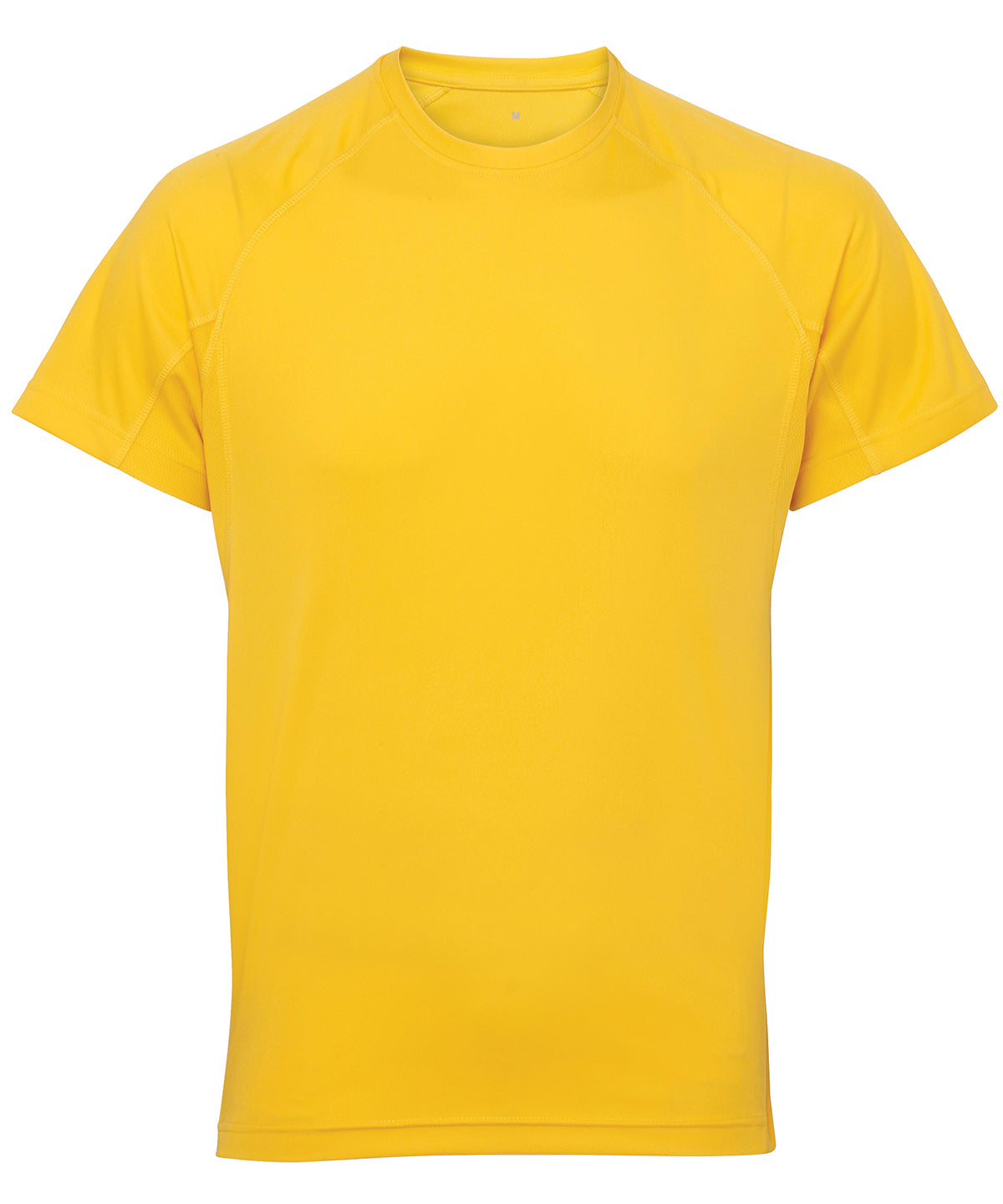 TriDri® panelled tech tee | sun yellow