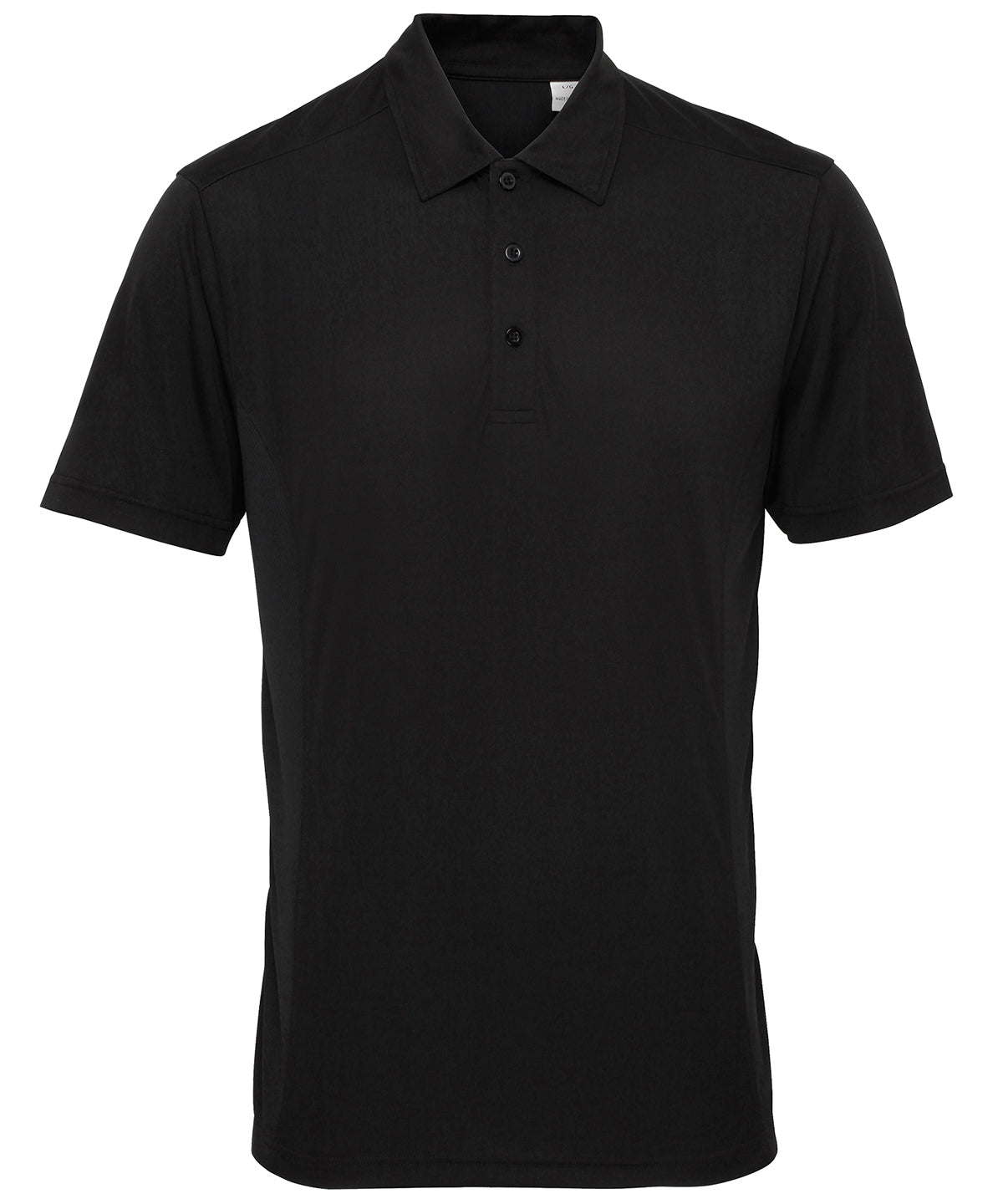 TriDri® panelled polo | Black