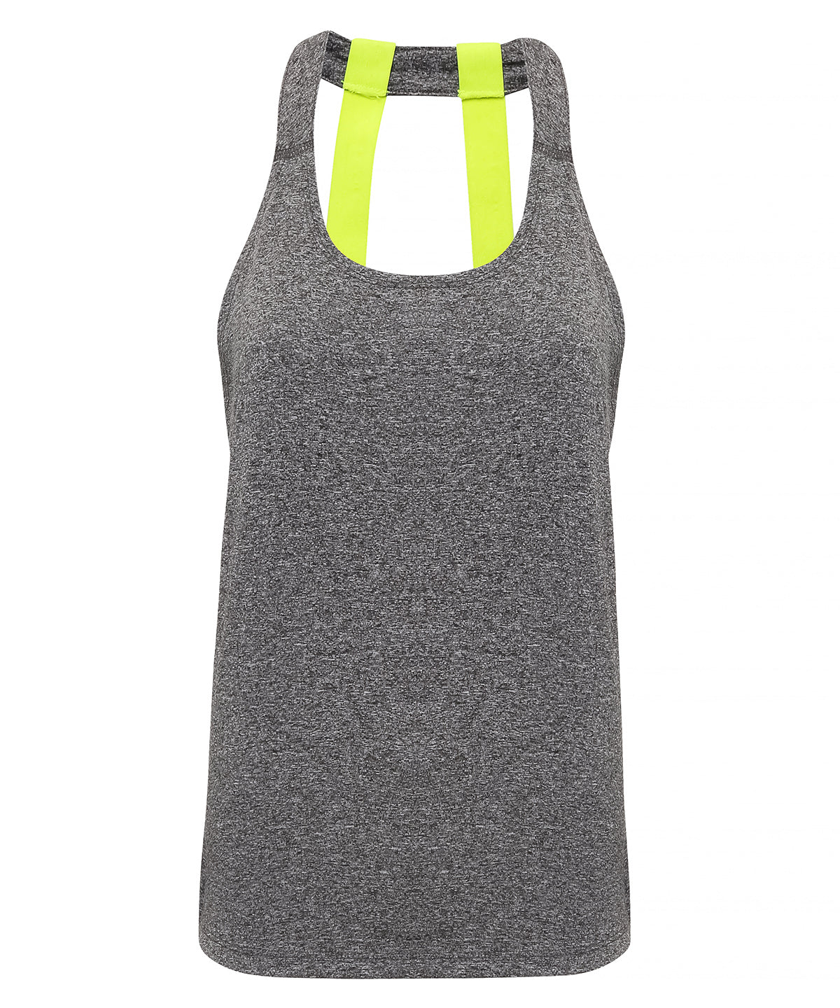 Womens TriDri® double strap back vest | black melange