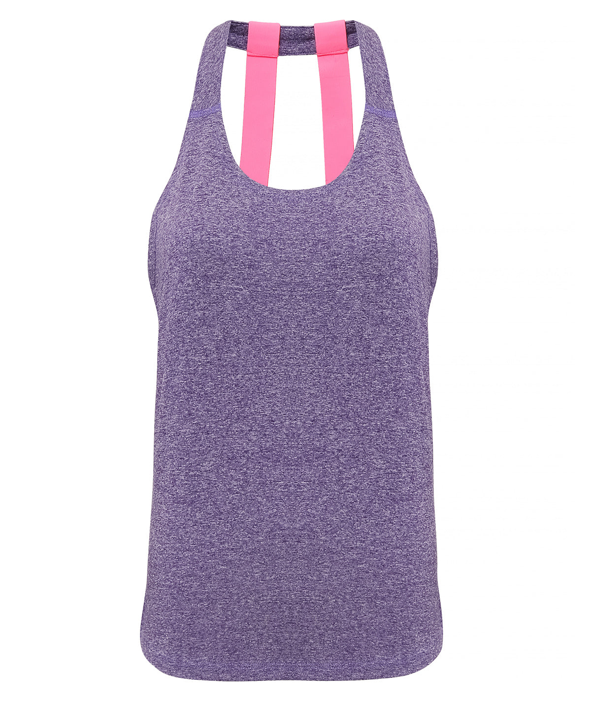 Womens TriDri® double strap back vest | purple melange