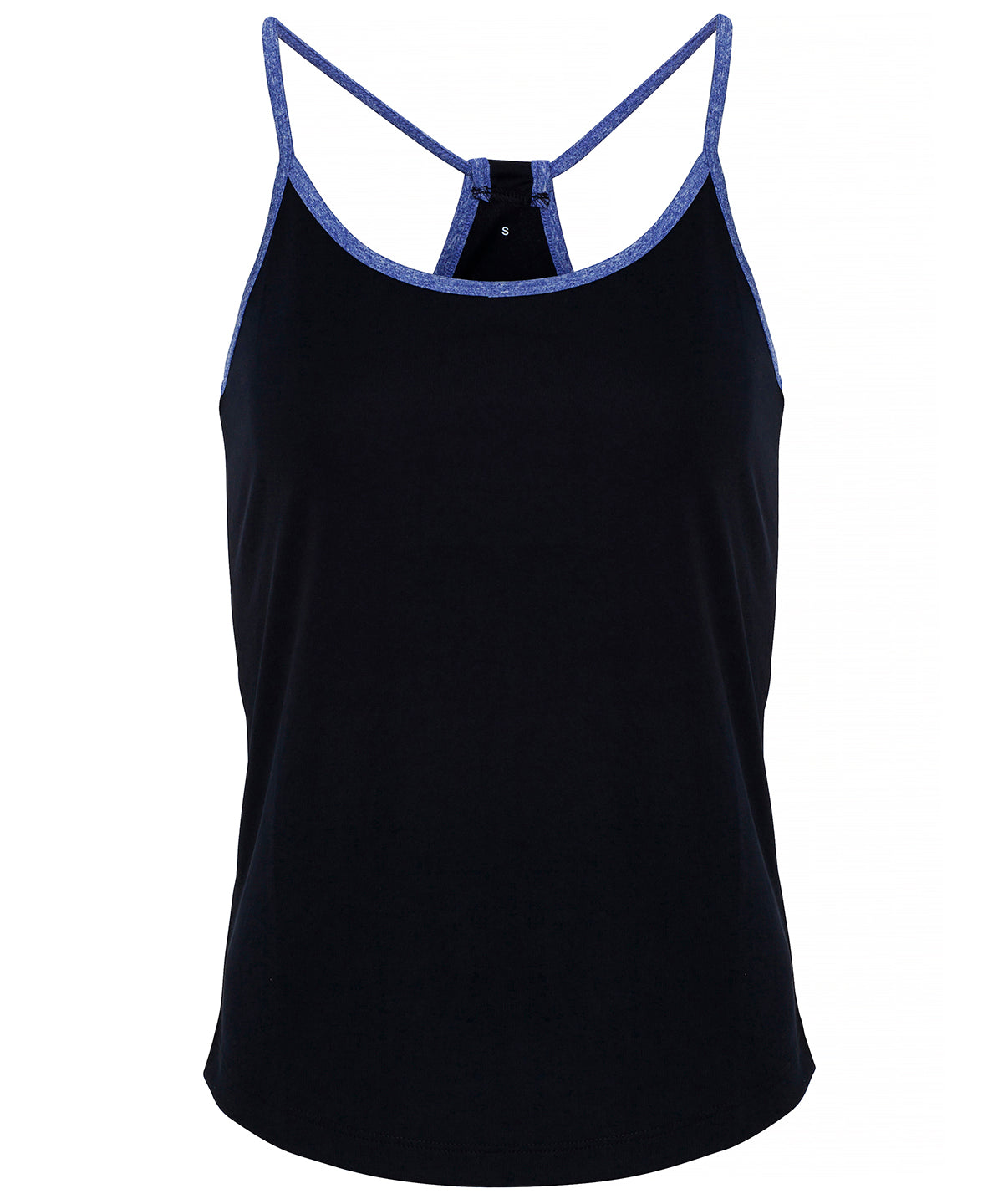 Womens TriDri® yoga vest | french navy/blue melange