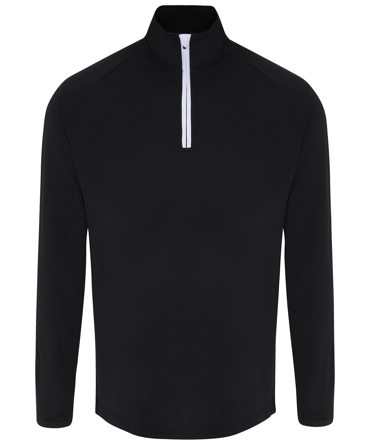 TriDri® long sleeve performance  zip | black/white