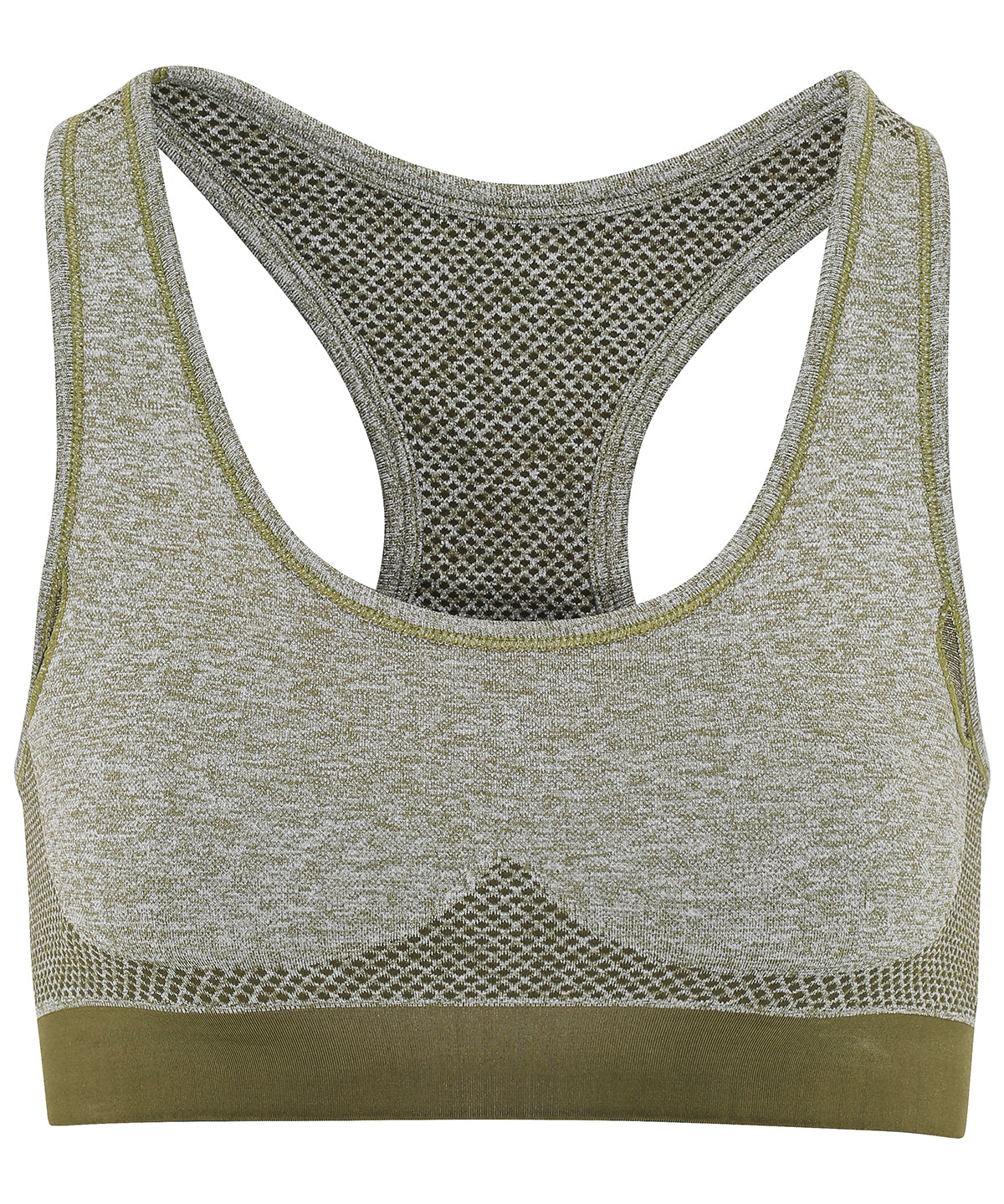 TriDri® seamless 3D fit multi-sport sculpt bra | olive