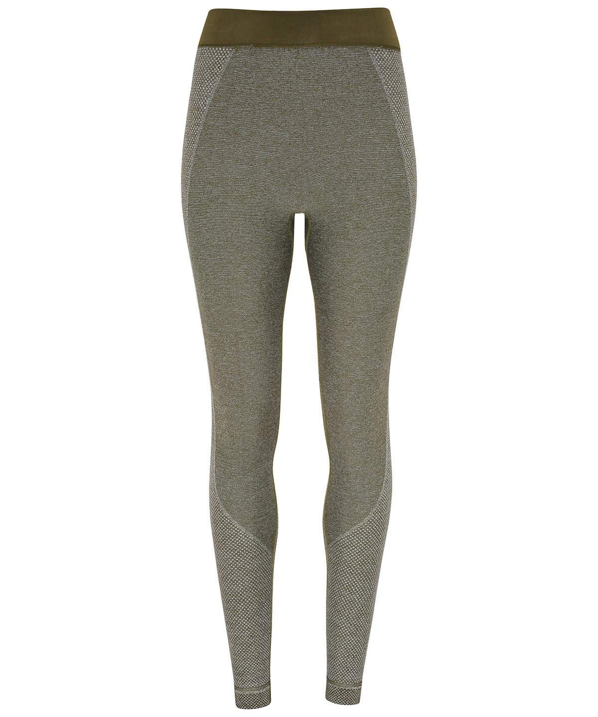 Womens TriDri® seamless 3D fit multi-sport sculpt leggings | olive