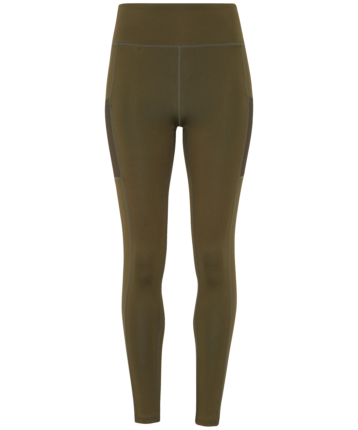 Womens TriDri® performance compression leggings | olive