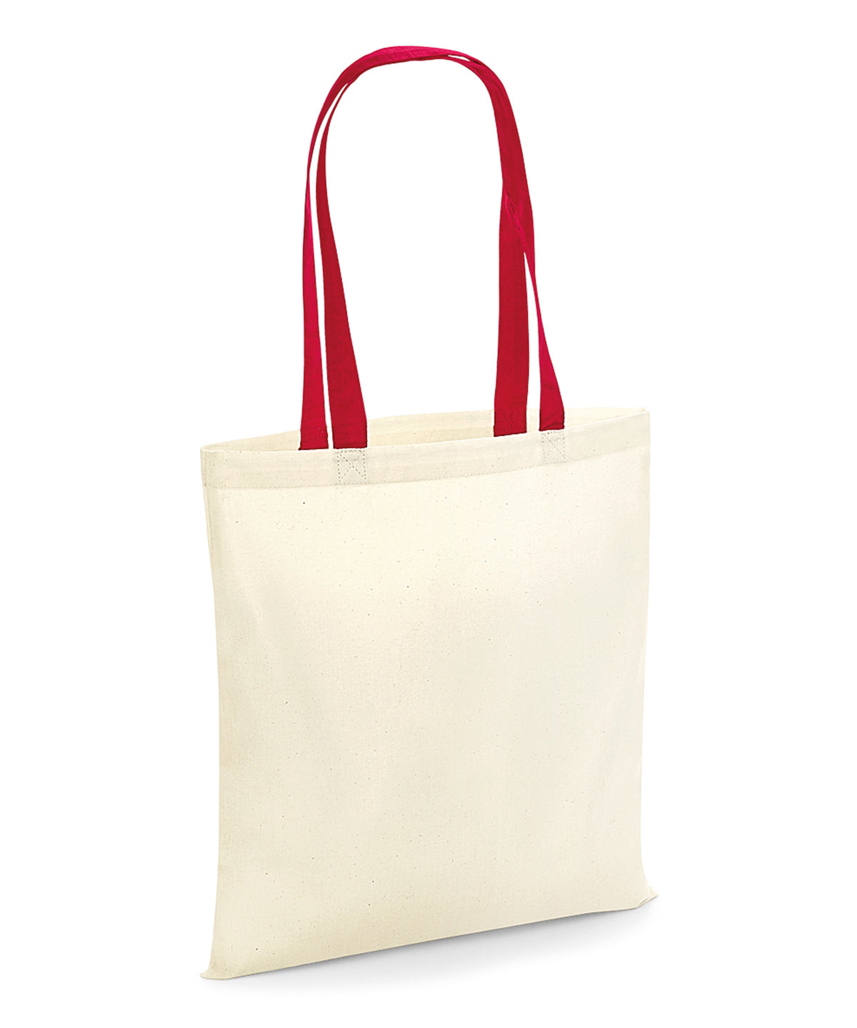 Bag for life - contrast handles | natural/classic red