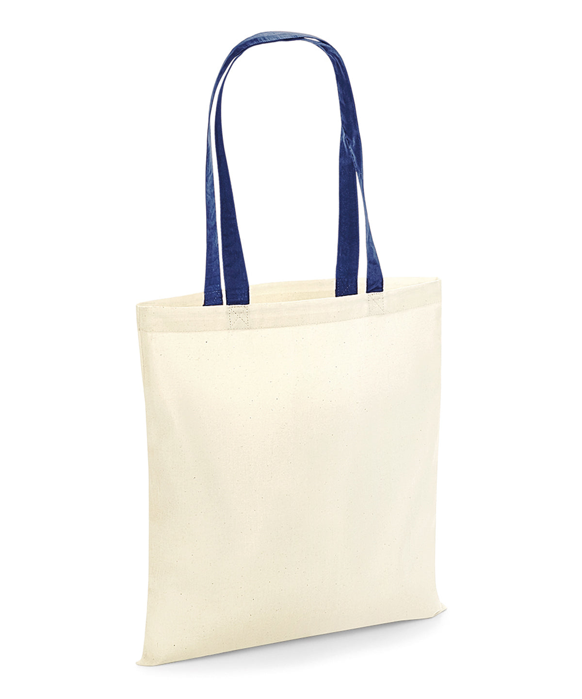 Bag for life - contrast handles | natural/french navy