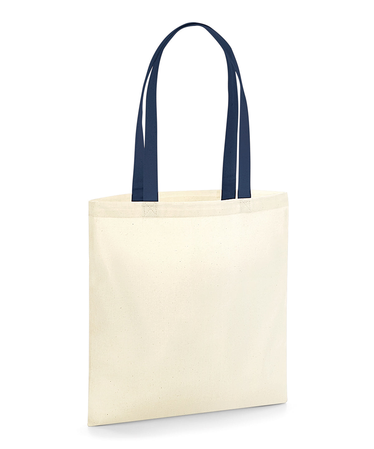 EarthAware® organic bag for life - contrast handles | natural/french navy