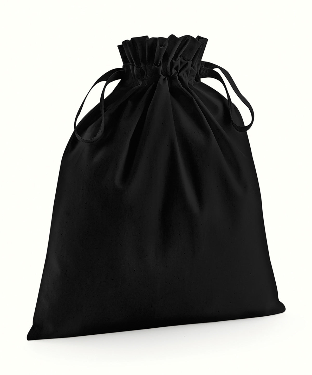 Organic cotton drawcord bag | black