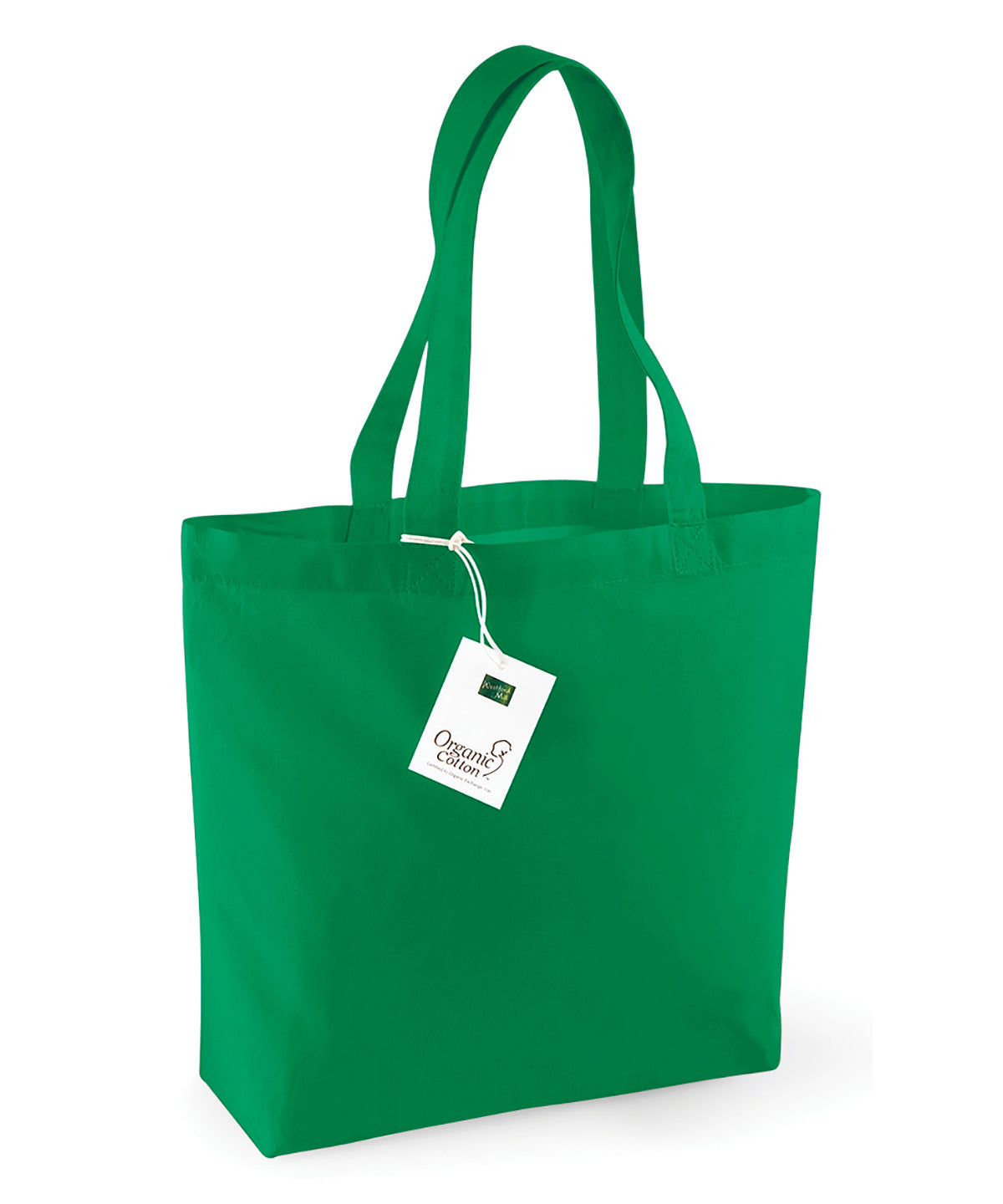 Organic cotton shopper | kelly green