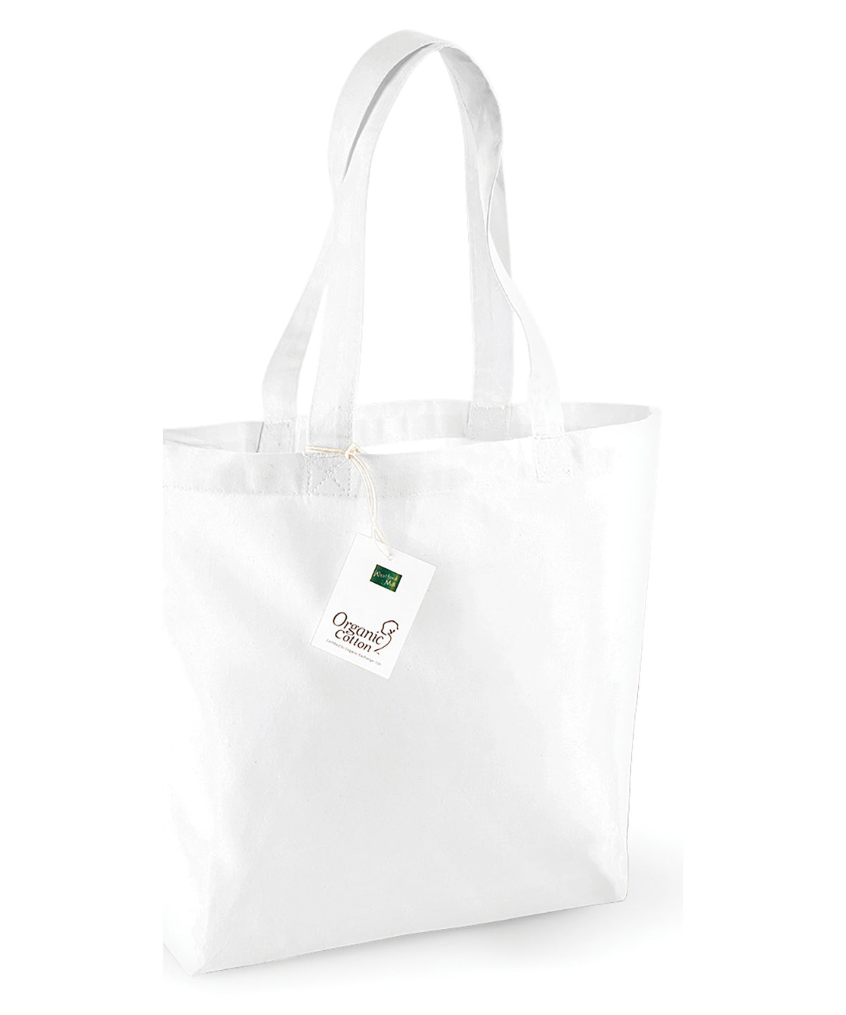 Organic cotton shopper | white