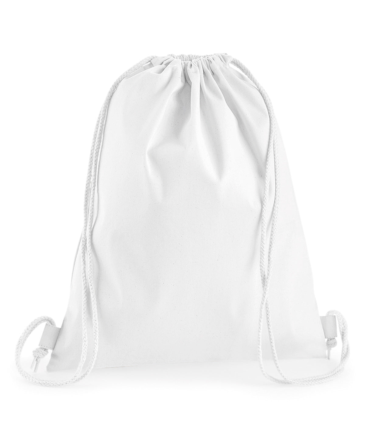 Premium cotton gymsac | White