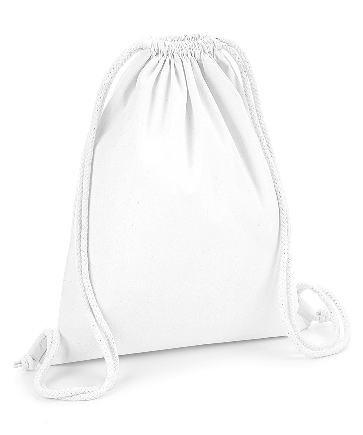 Organic premium cotton gymsac | White