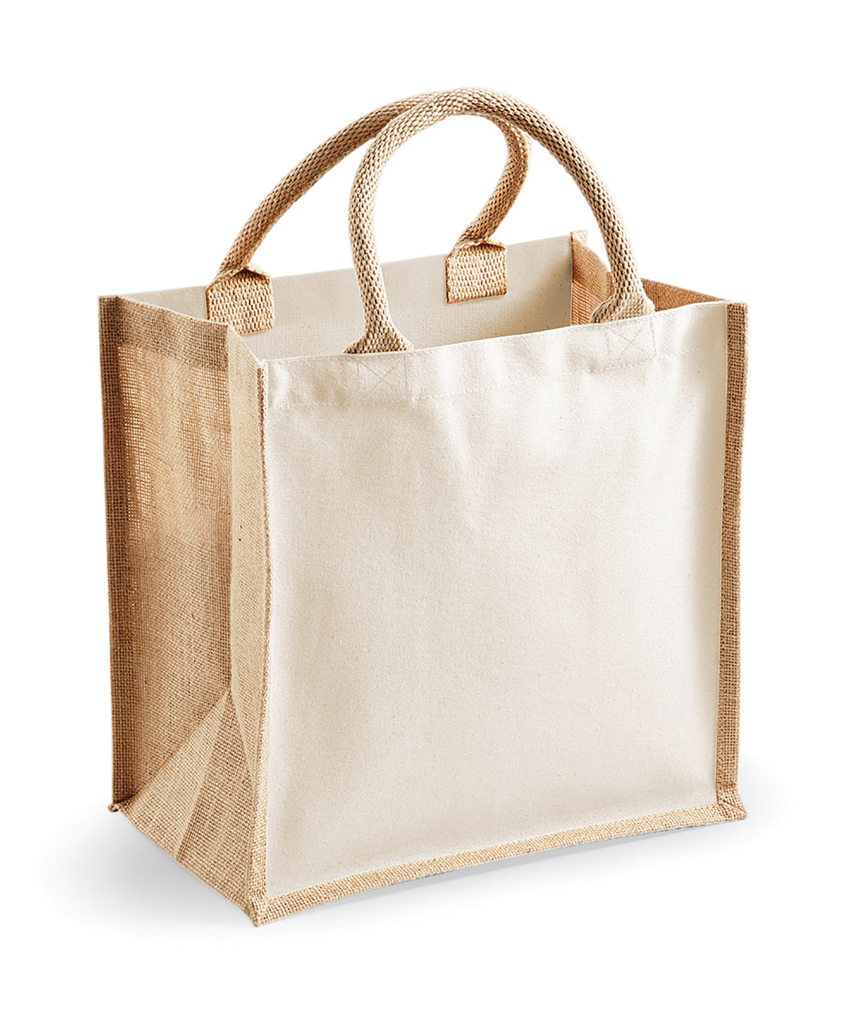 Printers midi jute tote | natural