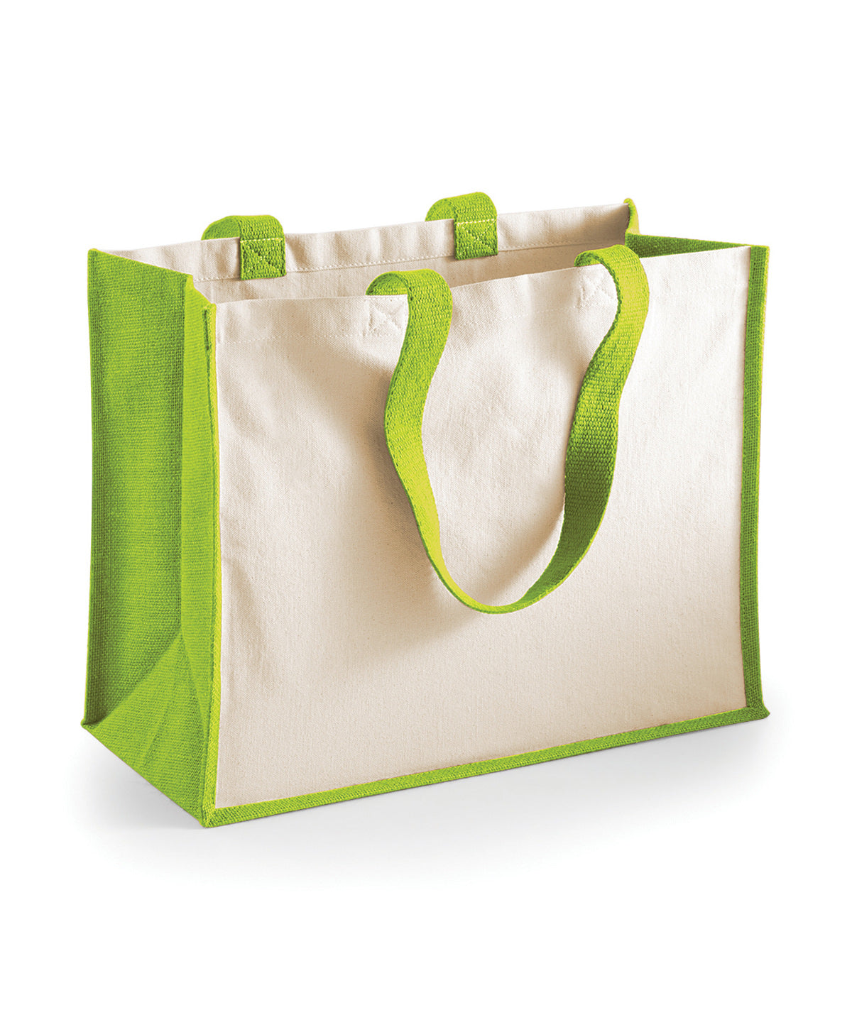 Printers jute classic shopper | Apple Green