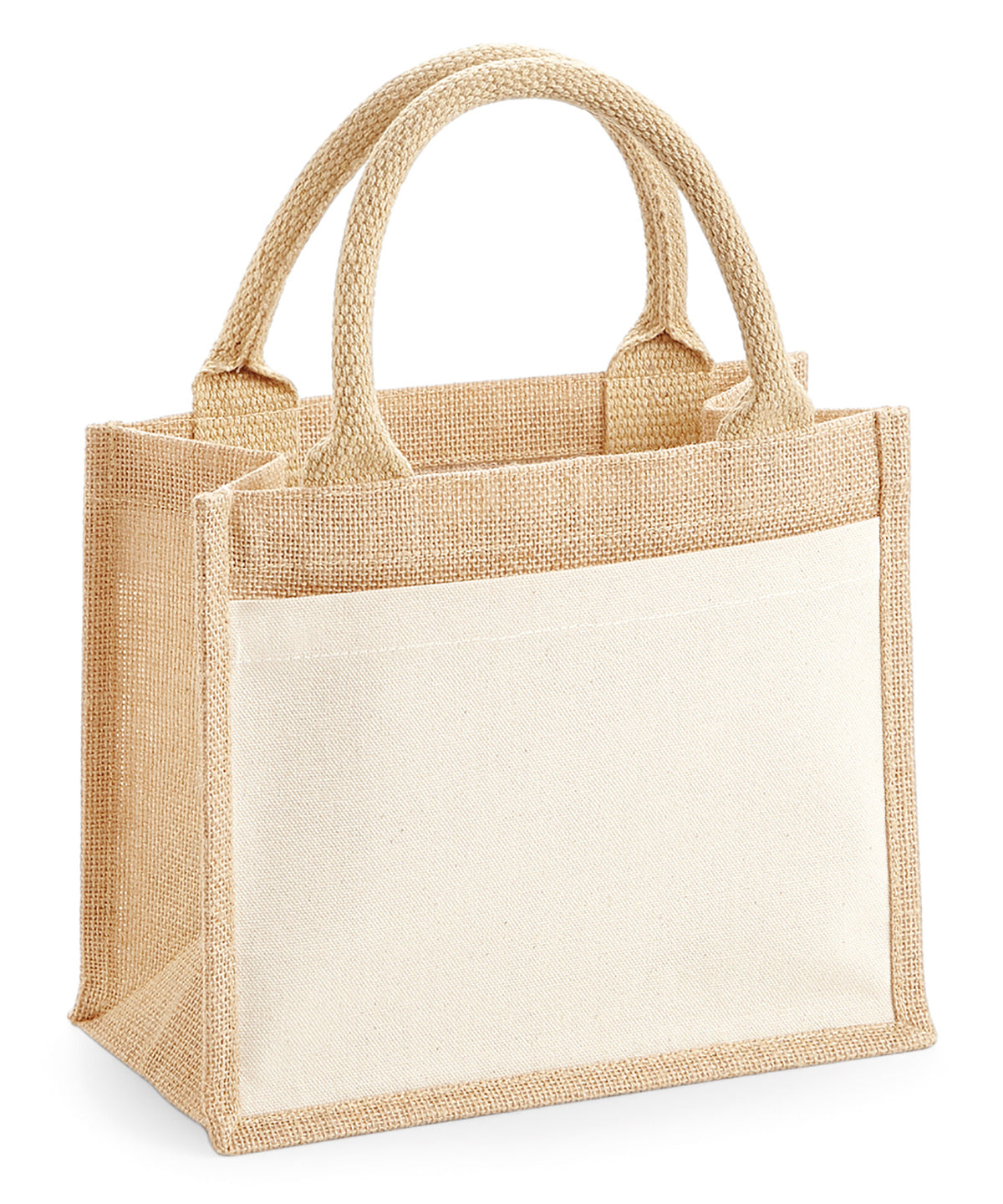 Cotton pocket jute gift bag | natural