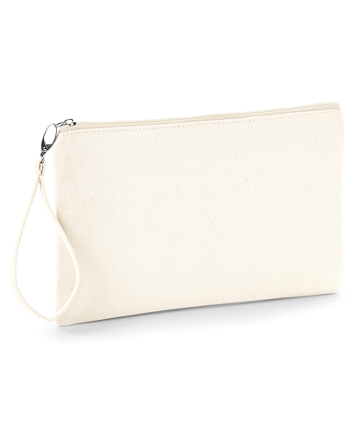 Canvas wristlet pouch | natural/natural